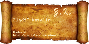 Zigó Katalin névjegykártya